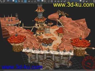 3D打印模型魔兽场景。。经典的图片