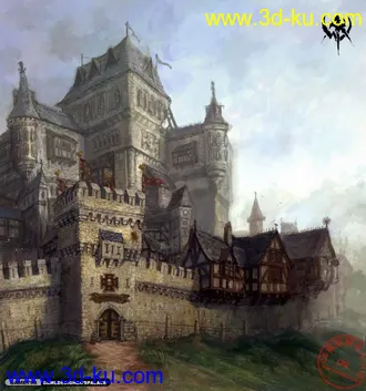 3D打印模型魔兽场景。。经典的图片