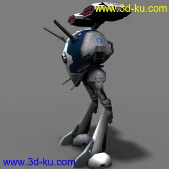 3D打印模型太空堡垒——天顶星轻型导弹战斗壳的图片