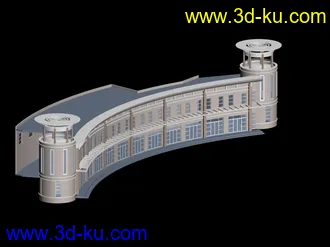 发一个商业街模型送大家的图片