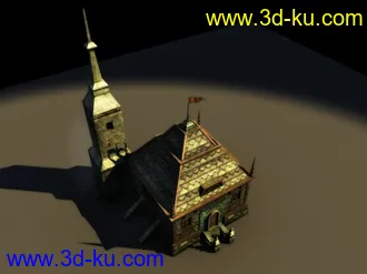 3D打印模型次时代游戏场景 石屋的图片