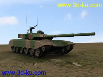 3D打印模型中国99式坦克从制作到动画的图片