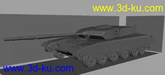 3D打印模型中国99式坦克从制作到动画的图片