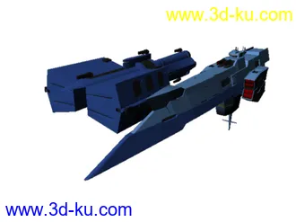 3D打印模型新年放模——两艘宇宙运输舰“老虎”和“维吉尼亚”级【高达OO】的图片