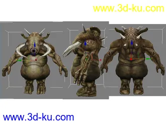 3D打印模型前几天做的小怪物的图片