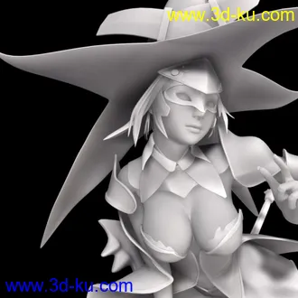 3D打印模型小巫女的图片