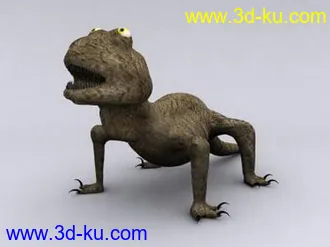 3D打印模型卡通四脚蛇的图片