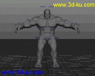 3D打印模型绑定的肉霸的图片
