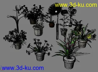 3D打印模型群花,绝对的图片