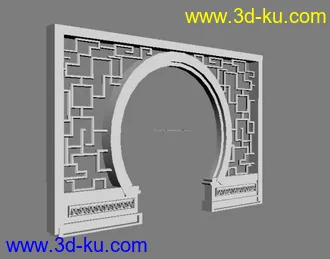 3D打印模型古典门廊的图片