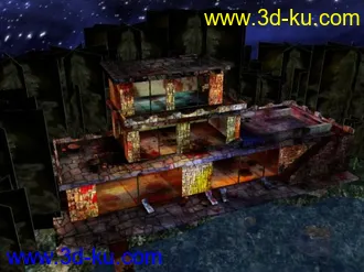 3D打印模型恐怖房屋的图片