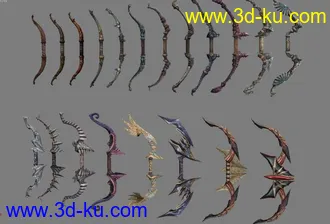 3D打印模型Tera武器大全之弓的图片