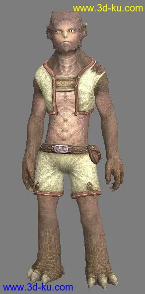 tera NPC_Aman_boy 模型贴图 全套动作的图片