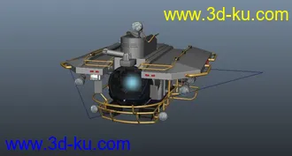 3D打印模型一艘飞船（做得很精细，内部设施都很齐全）的图片