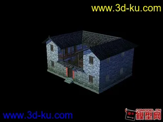3D打印模型中国民居的图片