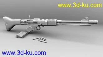 3D打印模型超酷德国fg伞兵步枪精模。！！！！！！！！！！！的图片