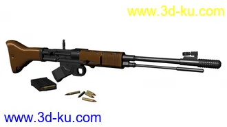 3D打印模型超酷德国fg伞兵步枪精模。！！！！！！！！！！！的图片