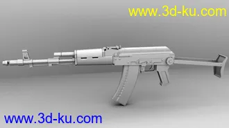 3D打印模型献上ak一把，精模，希望大家喜欢！！！！的图片