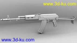 3D打印模型献上ak一把，精模，希望大家喜欢！！！！的图片