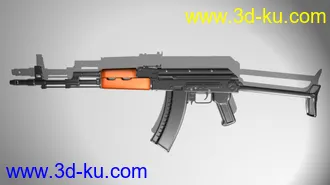 3D打印模型献上ak一把，精模，希望大家喜欢！！！！的图片