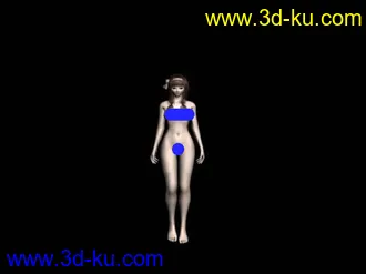 3D打印模型可人美女，嘻嘻...的图片