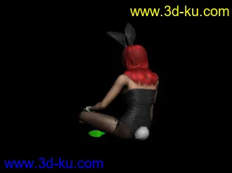 3D打印模型兔年 送大家个 性感黑丝兔女郎2（注意身体哦）的图片