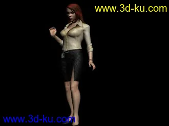 3D打印模型丧尸围城2  那个漂亮的女记者的图片