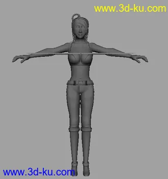 3D打印模型自己无聊时做的一个女模的图片
