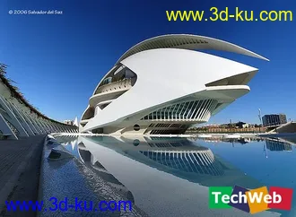 3D打印模型科幻建筑，与图片略有出入的图片