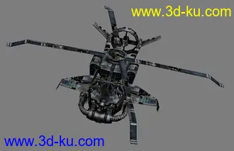 3D打印模型飞鸟直升机的图片