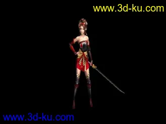 3D打印模型女剑士的图片