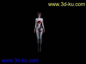 3D打印模型恐怖美女  胆小的不要下哦的图片