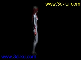 3D打印模型恐怖美女  胆小的不要下哦的图片