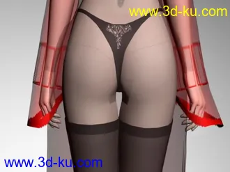 3D打印模型漂亮MM+黑丝+性感透明衣服==出鼻血~！！的图片
