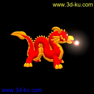 3D打印模型卡通龙的图片