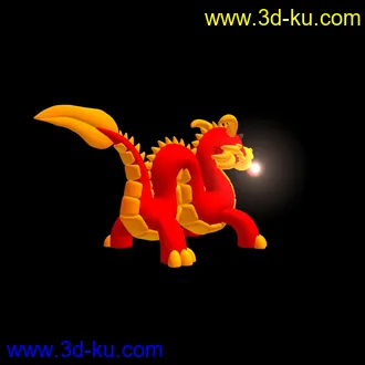 3D打印模型卡通龙的图片