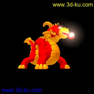 3D打印模型卡通龙的图片