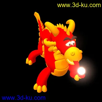 3D打印模型卡通龙的图片
