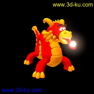 3D打印模型卡通龙的图片