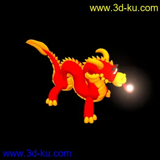 3D打印模型卡通龙的图片
