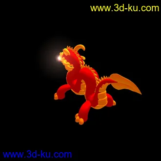 3D打印模型卡通龙的图片