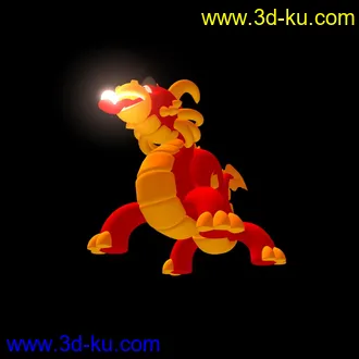 3D打印模型卡通龙的图片