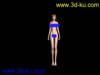 3D打印模型漂亮MM+真人私处+大咪咪=超值的图片