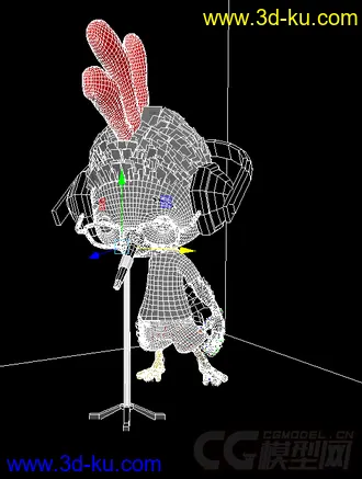 3D打印模型四眼田鸡的图片