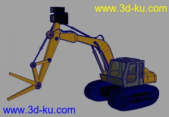 3D打印模型小型电动起重车的图片