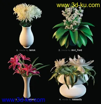 3D打印模型花的图片