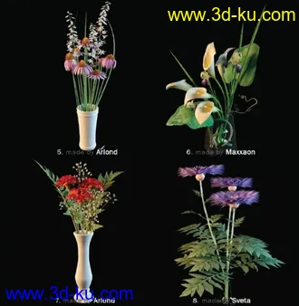 3D打印模型花的图片