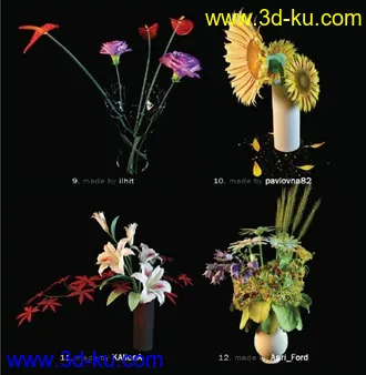 3D打印模型花的图片