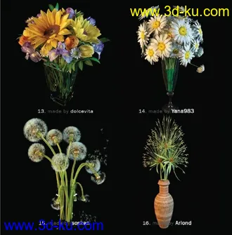 3D打印模型花的图片