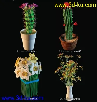 3D打印模型花的图片